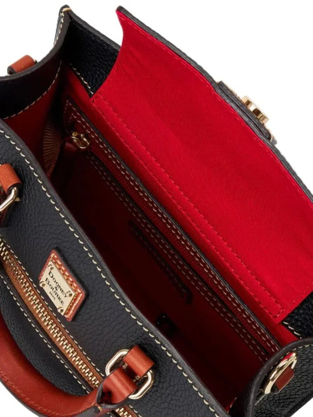 Dooney & Bourke Pebble Grain Mini Zip Janine Crossbody Handbag NEW